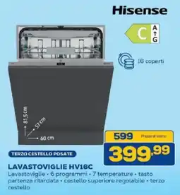 Euronics Bruno Hisense Lavastoviglie HV16C offerta