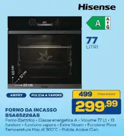 Euronics Bruno Hisense forno da incasso offerta