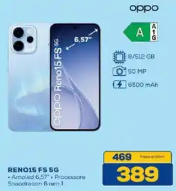 Euronics Bruno Oppo Reno15 FS 5G offerta