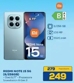 Euronics Bruno Redmi Note 15 5G offerta