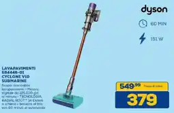Euronics Bruno Dyson lavapavimenti Cyclone V10 Submarine offerta