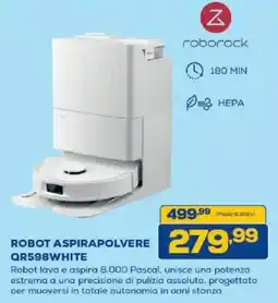 Euronics Bruno Roborock robot aspirapolvere QR598white offerta