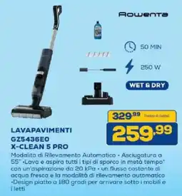 Euronics Bruno Rowenta Lavapavimenti GZ5436EO X-CLEAN 5 PRO offerta