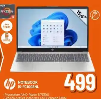 Hp NOTEBOOK 15-FC1005NL