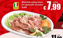 Sì con te Supermercati Braciole senza osso di capocollo di suino Italia offerta