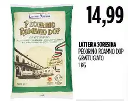 Carico Cash & Carry Latteria Sorensina Pecorino Romano Dop Grattugiato offerta