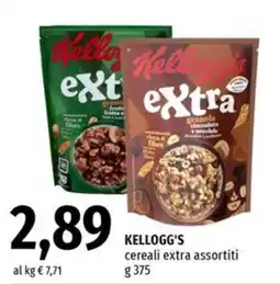 Famila Superstore Kellogg's cereali extra assortiti offerta