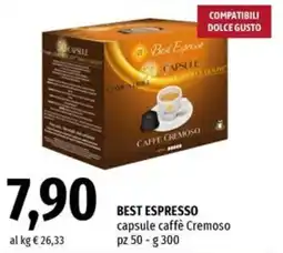 Famila Superstore Best Espresso capsule caffè Cremoso offerta