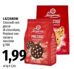 Famila Superstore Lazzaroni Cioccolati con gocce di cioccolato, Preziosi con cacao e nocciole offerta