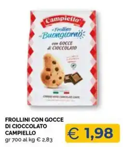 Maxisconto Frollini con gocce di cioccolato Campiello offerta