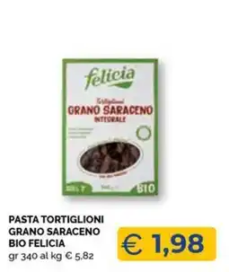 Maxisconto Pasta tortiglioni grano saraceno bio Felicia offerta