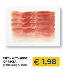 Maxisconto Speck Alto Adige IGP Reclà offerta