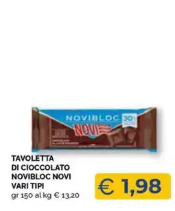 Maxisconto Tavoletta di cioccolato Novibloc Novi offerta