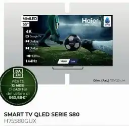 Euronics Bruno Smart TV QLED Serie S80 Haier offerta