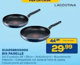 Euronics Bruno Bis padelle Lagostina offerta