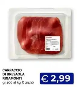 Maxisconto Carpaccio di bresaola Rigamonti offerta