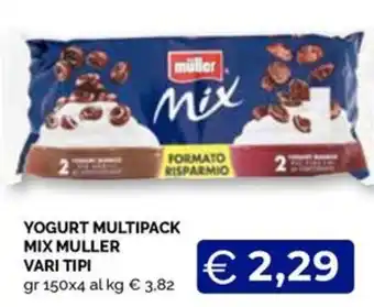 Yogurt multipack mix muller vari tipi