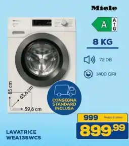 Euronics Bruno Lavatrice Miele WEA135WCS offerta