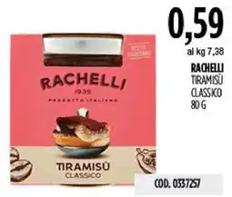 Carico Cash & Carry Rachelli tiramisù classico offerta