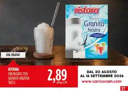 Carico Cash & Carry Ristora preparato per granita neutra offerta