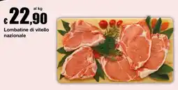 Sì con te Supermercati Lombatine di vitello nazionale offerta