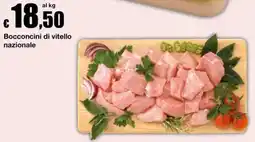 Sì con te Supermercati Bocconcini di vitello nazionale offerta