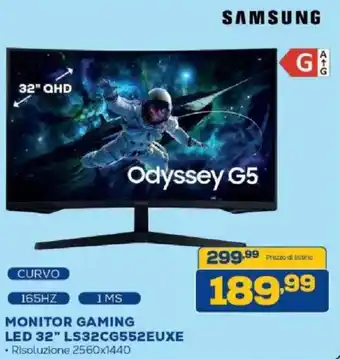Euronics Bruno Samsung Odyssey G5 offerta