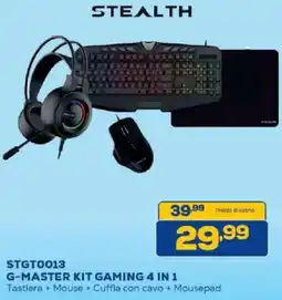 Euronics Bruno Stealth G-Master Kit Gaming 4 in 1 offerta