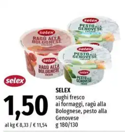 Famila Superstore SELEX sughi fresco offerta