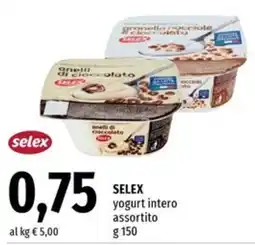 Famila Superstore SELEX yogurt intero assortito offerta