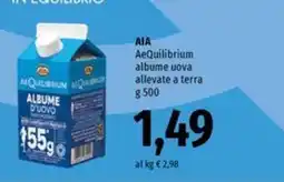 Famila Superstore AIA AeQuilibrium albume uova allevate a terra offerta