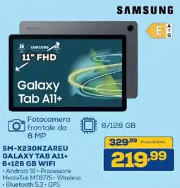 Euronics Bruno Samsung Galaxy Tab A11+ offerta