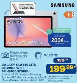 Euronics Bruno Samsung Galaxy Tab S10 Lite offerta