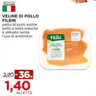 Veline di pollo Fileni