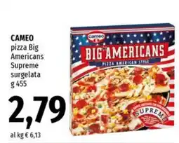Famila Superstore Cameo pizza Big Americans Supreme offerta