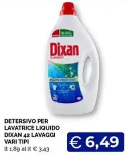 Maxisconto Detersivo per lavatrice liquido Dixan 42 lavaggi vari tipi offerta