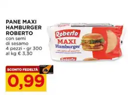 Alì Supermercati Pane maxi hamburger Roberto offerta
