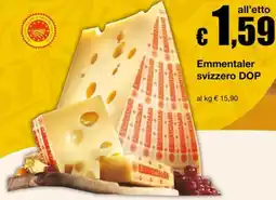 Sì con te Supermercati Emmentaler svizzero DOP offerta