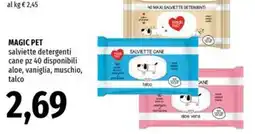 Famila Superstore Magic Pet salviette detergenti cane offerta