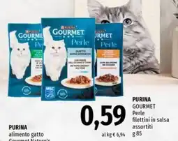 Famila Superstore Purina Gourmet Perle filettini in salsa assortiti offerta