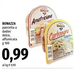 Famila Superstore Bonazza pancetta a dadini dolce, affumicata offerta