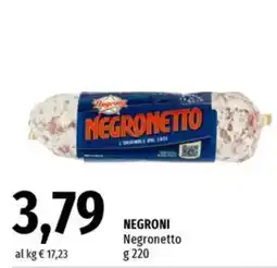 Famila Superstore Negroni Negronetto offerta