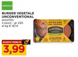 Alì Supermercati Burger vegetale Unconventional offerta