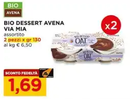 Alì Supermercati Bio dessert avena Via Mía offerta