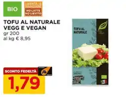 Alì Supermercati Tofu al naturale vegg e vegan offerta