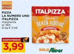 Alì Supermercati Pizza margherita Italpizza senza glutine offerta