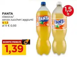 Alì Supermercati Fanta classica senza zuccheri aggiunti offerta