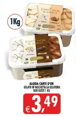 Deco Iperstore Algida Carte d'Or gelato in vaschetta la gelateria offerta