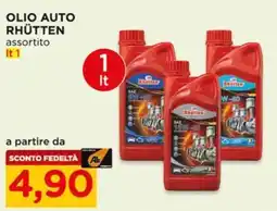 Alì Supermercati Olio auto Rhütten assortito offerta