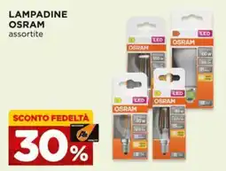 Alì Supermercati Lampadine Osram assortite offerta